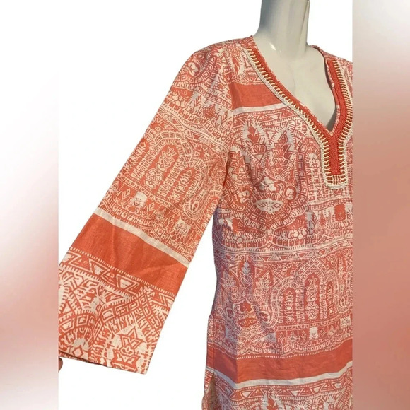 NWT Charter Club Luxury 100% Linen Beaded Tunic Top - Picture 3 of 10